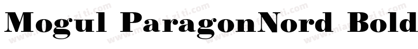Mogul ParagonNord Bold字体转换